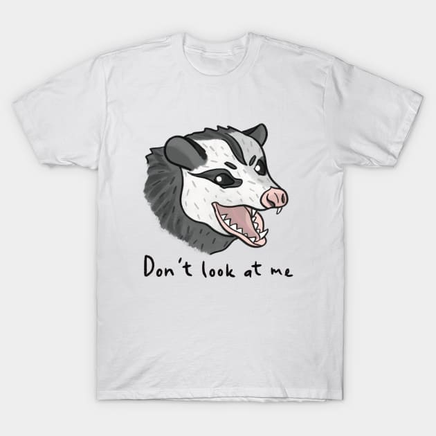 Don't Look at Me T-Shirt by Amyologist Draws